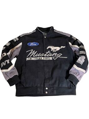 Ford JH Design Mens Jacket Mustang Boss GT Bomber Vintage 90s Y2K Cotton
Large